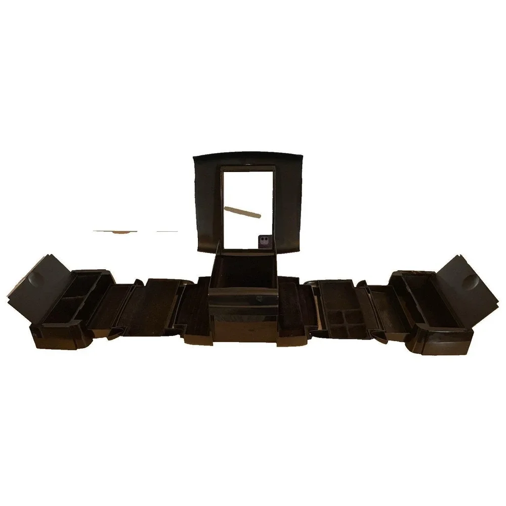 The Jewel Kit by Ingenious Designs Vintage Accordion Style Black Jewelry Box